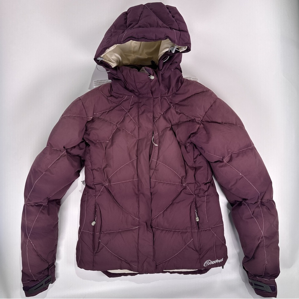 Cloudveil Women’s Ski Jacket RECCO Goose Down Plum S - Picture 2 of 16